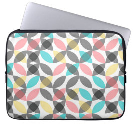 Funda Para Portátil Colorful, modern, cheerful circular geometric