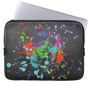 Funda Para Portátil Colorida pintura de león Esplash artístico