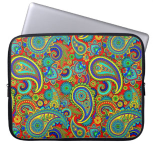 Funda Para Portátil Colorida Vintage Orante Paisley