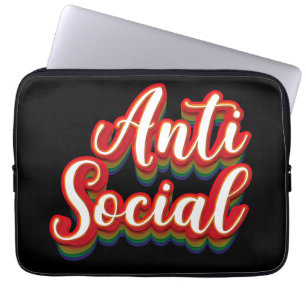 Funda Para Portátil Coloridamente anti-social