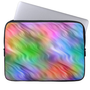 Funda Para Portátil Coloridas flores silvestres textura ondulada