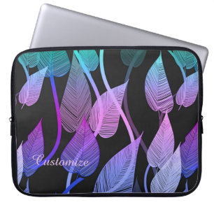 Funda Para Portátil Coloridas hojas de verano Patrón de mangas para po