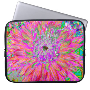 Funda Para Portátil Colorido arcoiris Resumen Flor de Dahlia decorativ