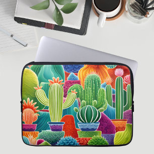 Funda Para Portátil Colorido Cacti