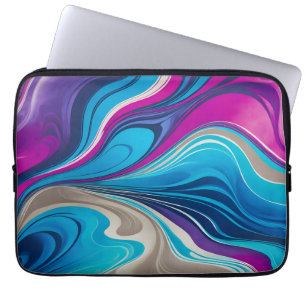 Funda Para Portátil Colorido Funda de portátil Art Paper Marble