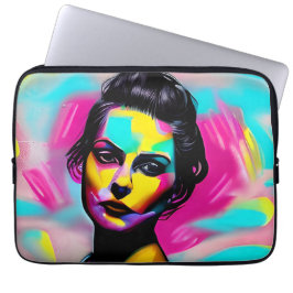 Funda Para Portátil Colorido graffiti | Hermosa Mujer Fierce