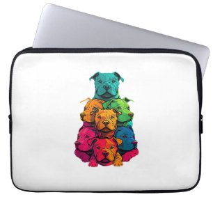 Funda Para Portátil Colorido Orgullo LGBT Staffordshire Bull Terrier D