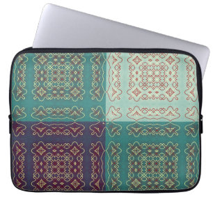 Funda Para Portátil Colorido Ornamental Inspirado en el Folclore