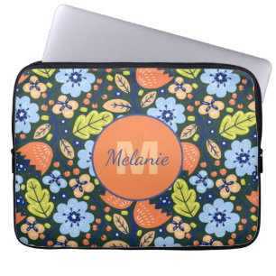 Funda Para Portátil Colorido patrón de flores moderno y bonito persona