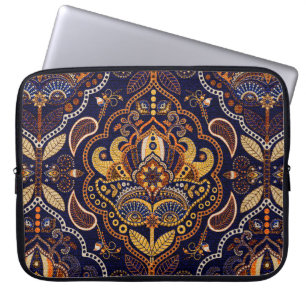Funda Para Portátil Colorido patrón ininterrumpido de la tribu étnic
