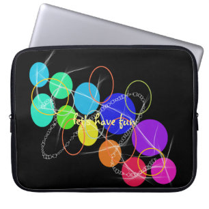 Funda Para Portátil colorido rastro del círculo