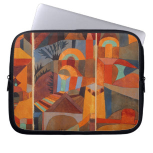 Funda Para Portátil Colorido Resumen Cubismo Klee Temple Gardens