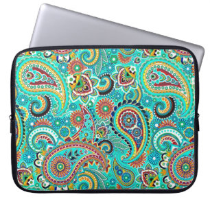 Funda Para Portátil Colorido Retro Paisley