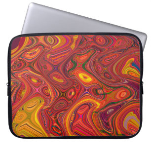 Funda Para Portátil Colorido trasfondo psicodélico hecho de interweavi