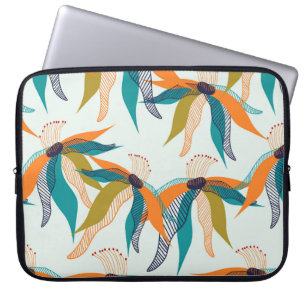 Funda Para Portátil Colorido trendy floral sin costura a mano