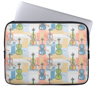Funda Para Portátil Coloridos bloques de violín