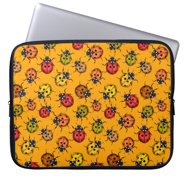 Funda Para Portátil Coloridos ladybugs (Frente)