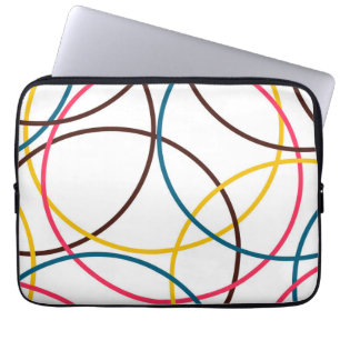 Funda Para Portátil Coloridos, sencillos, modernos y modernos círculos