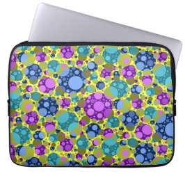 Funda Para Portátil Coloridos y Lindos Lunares Azul Púrpura Verde Azul