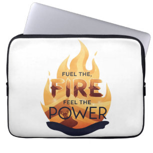 Funda Para Portátil Coma el fuego y siente el tee motivacional de la p
