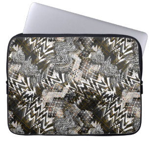 Funda Para Portátil Combinado, étnico, africano.
