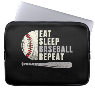 Funda Para Portátil Come Dormir Béisbol Repetir Divertido Jugador de B