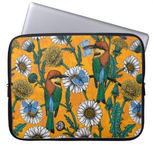 Funda Para Portátil Comedores de abejas, mariposas azules y maricas so