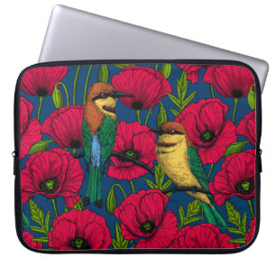 Funda Para Portátil Comedores de abejas y amapolas