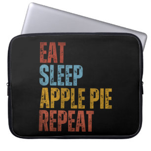 FUNDA PARA PORTÁTIL COMER DORMIR PASTEL DE MANZANA REPETIR