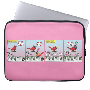 Funda Para Portátil Cómic De Modernas Llamadas A La Aparición De Aves