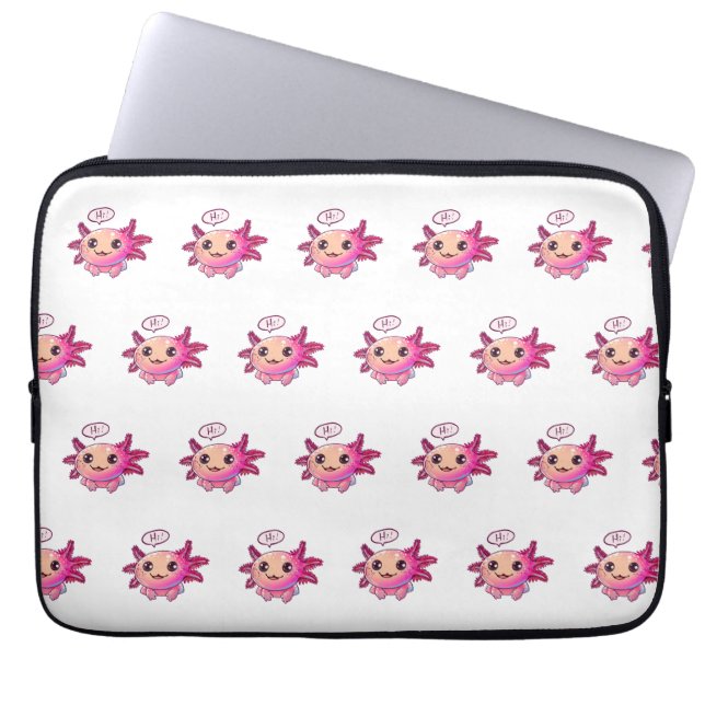 Funda Para Portátil Cómic lindo Axolotl al estilo personalizado (Frente)