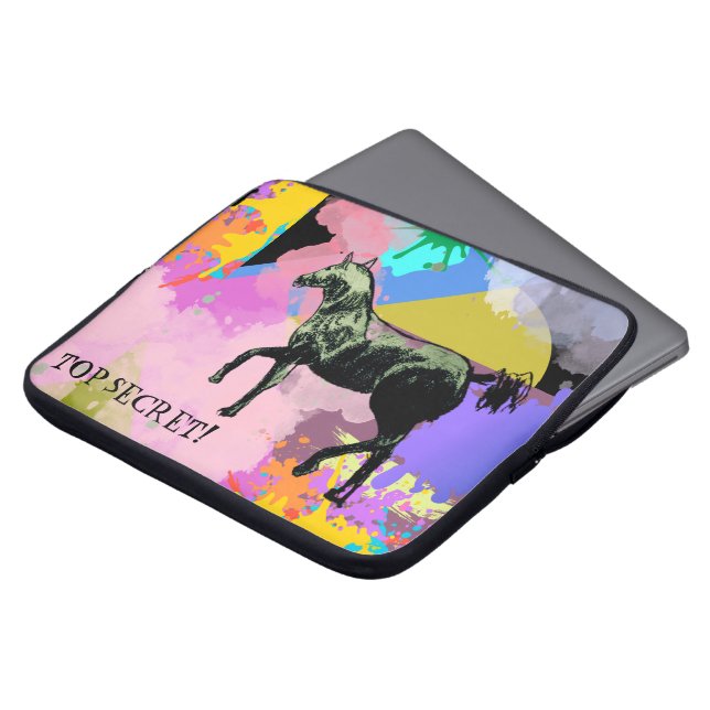 Funda Para Portátil COMIC STYLE HORSE top secret (Superior anverso)