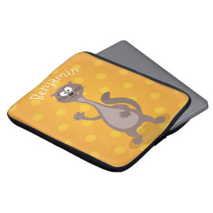 Funda Para Portátil Comida divertida tejiendo ilustracion personalizad