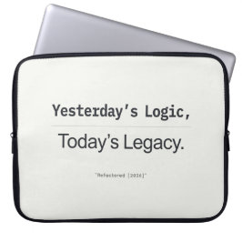 Funda Para Portátil Comillas de programador de lógica de ayer legado d