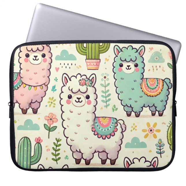 Funda Para Portátil Cómodo 💼 portátil Alpaca (Frente)