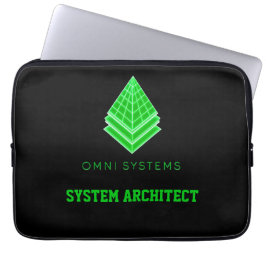 Funda Para Portátil Compañía de tecnología neón verde con estética fut