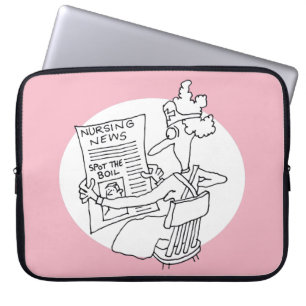 Funda Para Portátil Competencia divertida de periódicos de enfermeras