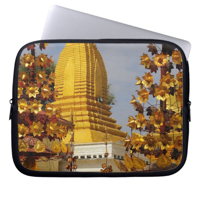 Funda Para Portátil Complejo Shwe Zigon Pagoda en Bagan (Pagan), (Frente)