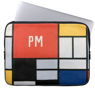 Funda Para Portátil Composición abstracta vintage de Piet Mondrian