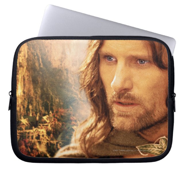 Funda Para Portátil Composición de Aragorn y Rivendell (Frente)