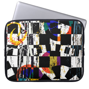 Funda Para Portátil composición de fondo abstracta, con trazos, spl