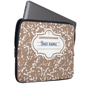 Funda Para Portátil Composición portátil beige conejo marrón