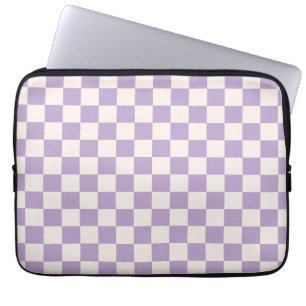 Funda Para Portátil Comprobación púrpura, Patrón de tablero de cheques