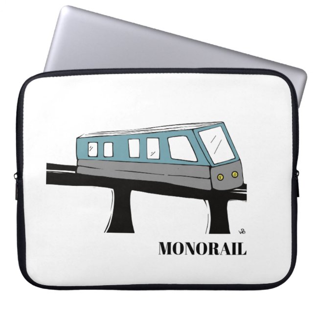 Funda Para Portátil Computadora de funda de portátil monorraíl train (Frente)