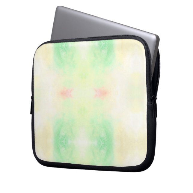 Funda para portátil con acuarela abstracta suave (Anverso izquierdo)