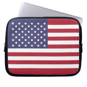 Funda para portátil con bandera estadounidense pat
