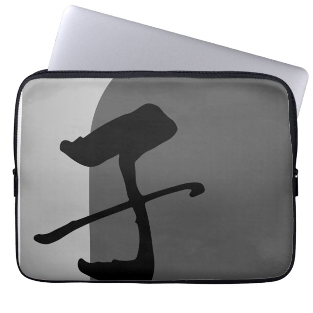 Funda para portátil con carácter Kanji/Hanzi "Ko"  (Frente)