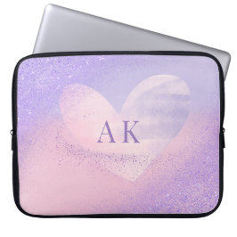 Funda para portátil con corazón degradado de color