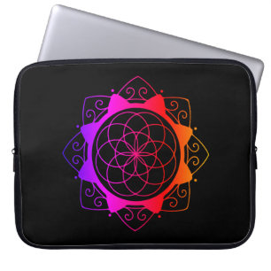 Funda para portátil con diseño de mandala