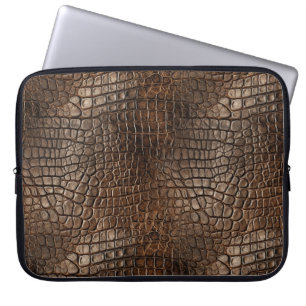 Funda para portátil con estampado de cocodrilo 15"